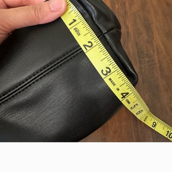 BADGLEY MISCHKA Black Chain Shoulder & Clutch Bag VEGAN Leather Cruelty Free - Picture 15 of 16